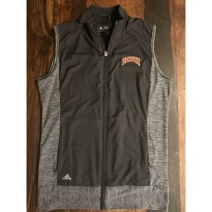 Denver Adidas Golf Vest Women’s Small – Black & Gray – Full Zip Performance